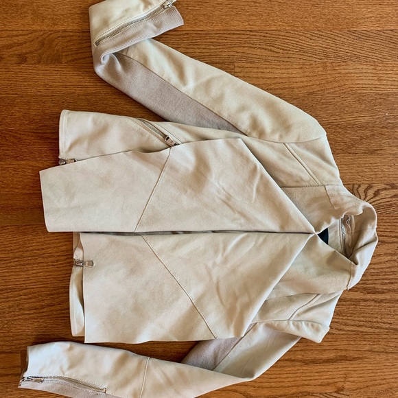 Trouve Leather/suede jacket/cardigan (petite) - Picture 4 of 8